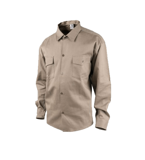 Camisa De Trabajo Color Beige