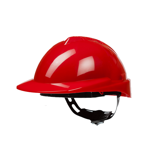 Casco De Seguridad Rojo Con Arnes