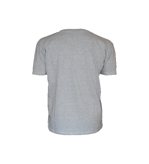 Remera De Algodón Gris Melange